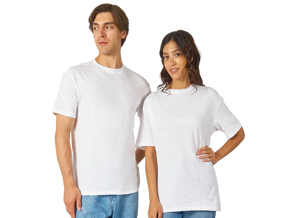 Футболка из текстурного джерси Portofino унисекс белый XL