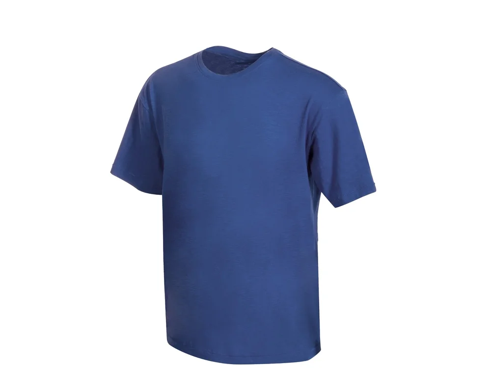Футболка из текстурного джерси Portofino унисекс классический синий 2XL - фото 7