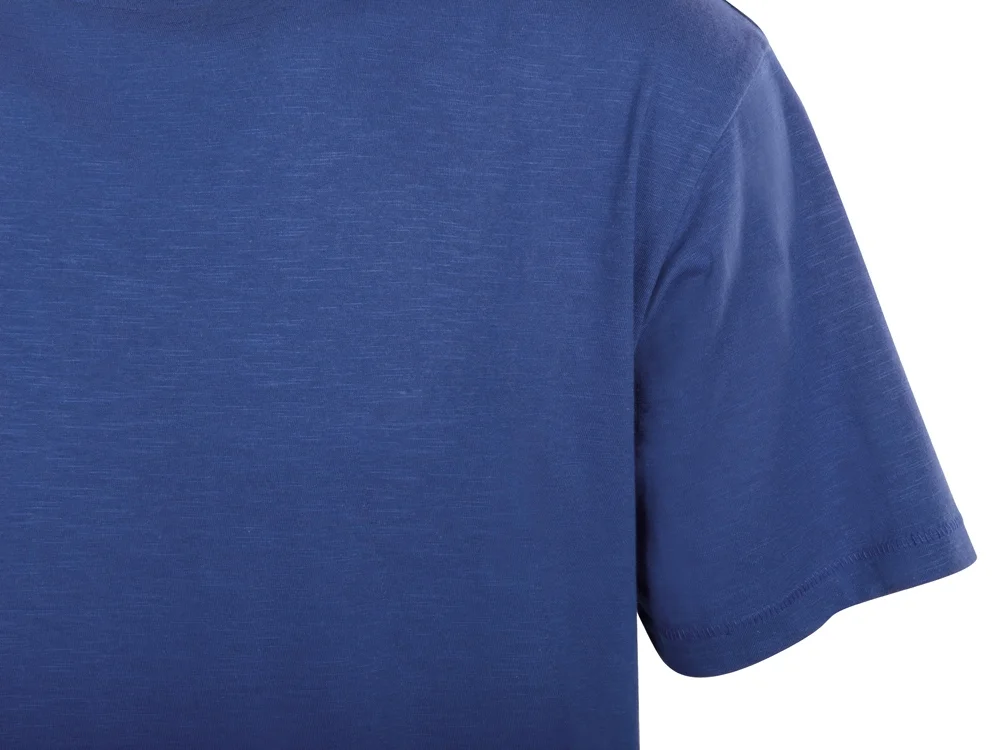 Футболка из текстурного джерси Portofino унисекс классический синий M - фото 12