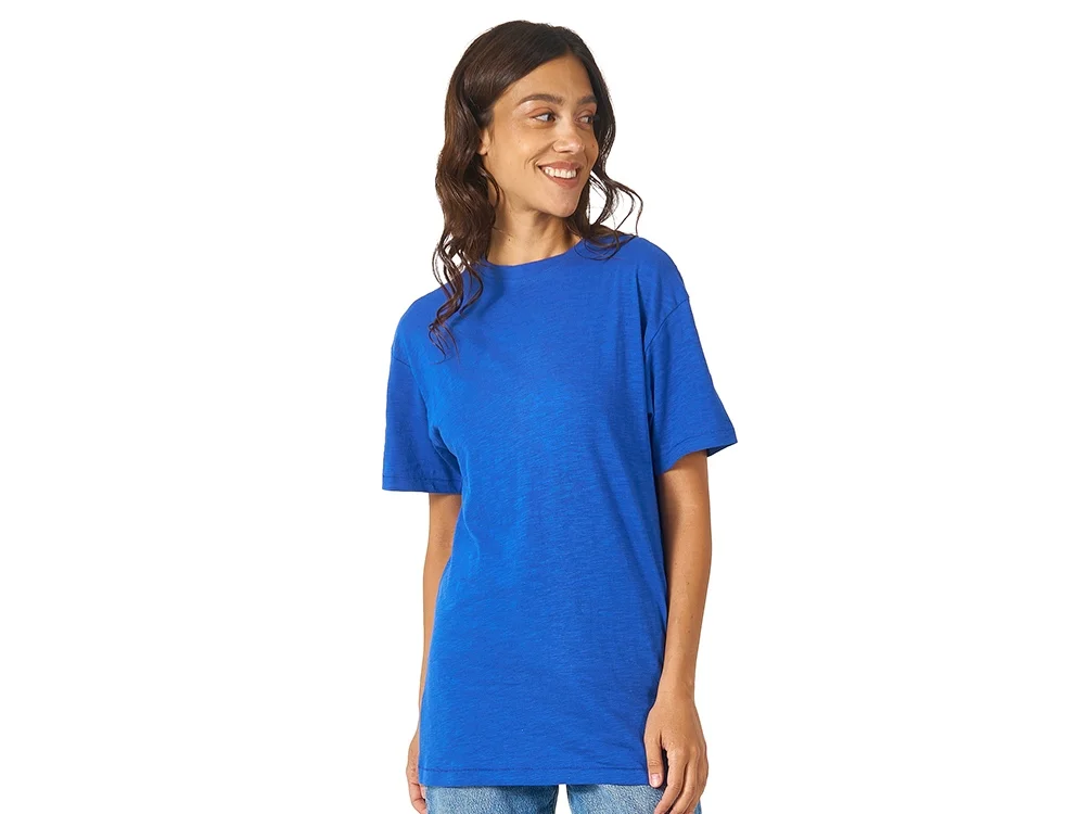 Футболка из текстурного джерси Portofino унисекс классический синий M - фото 3