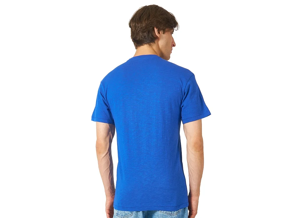 Футболка из текстурного джерси Portofino унисекс классический синий M - фото 5