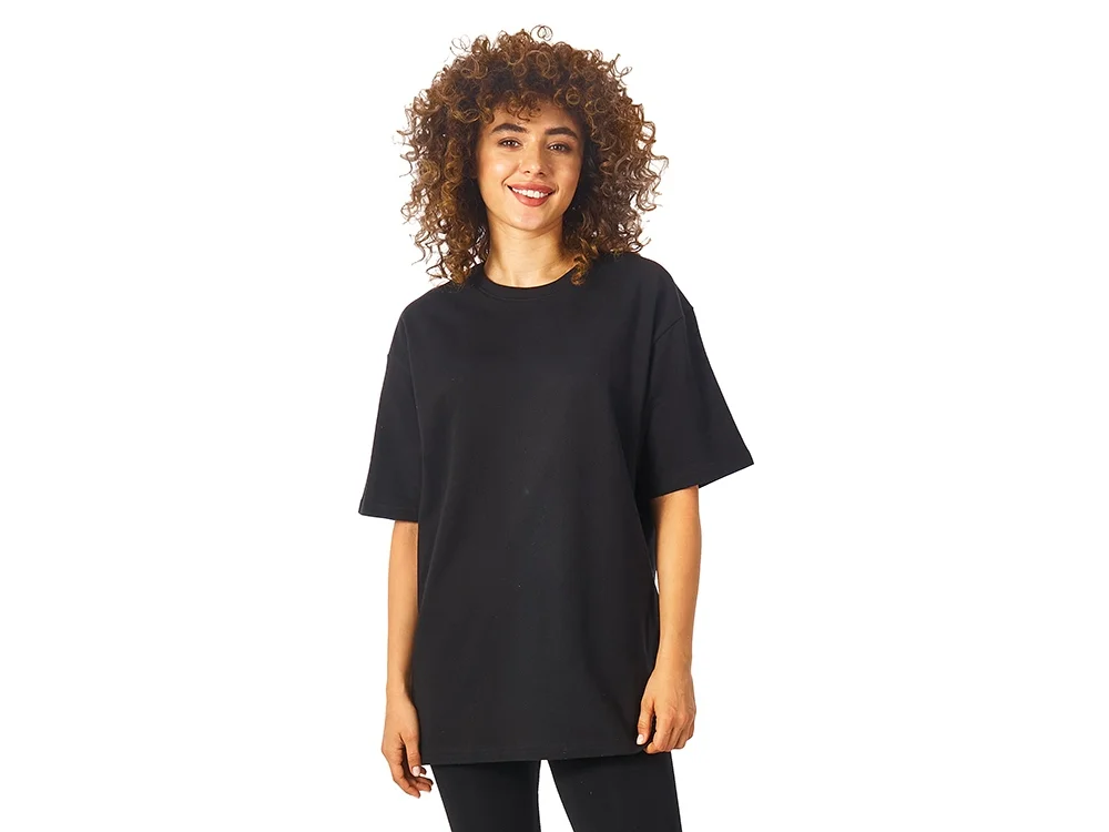 Футболка из френч терри Warsaw унисекс черный 2XL - фото 3