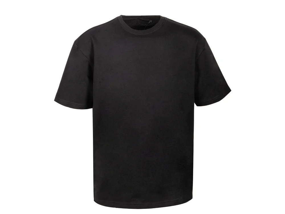 Футболка из френч терри Warsaw унисекс черный 2XL - фото 9