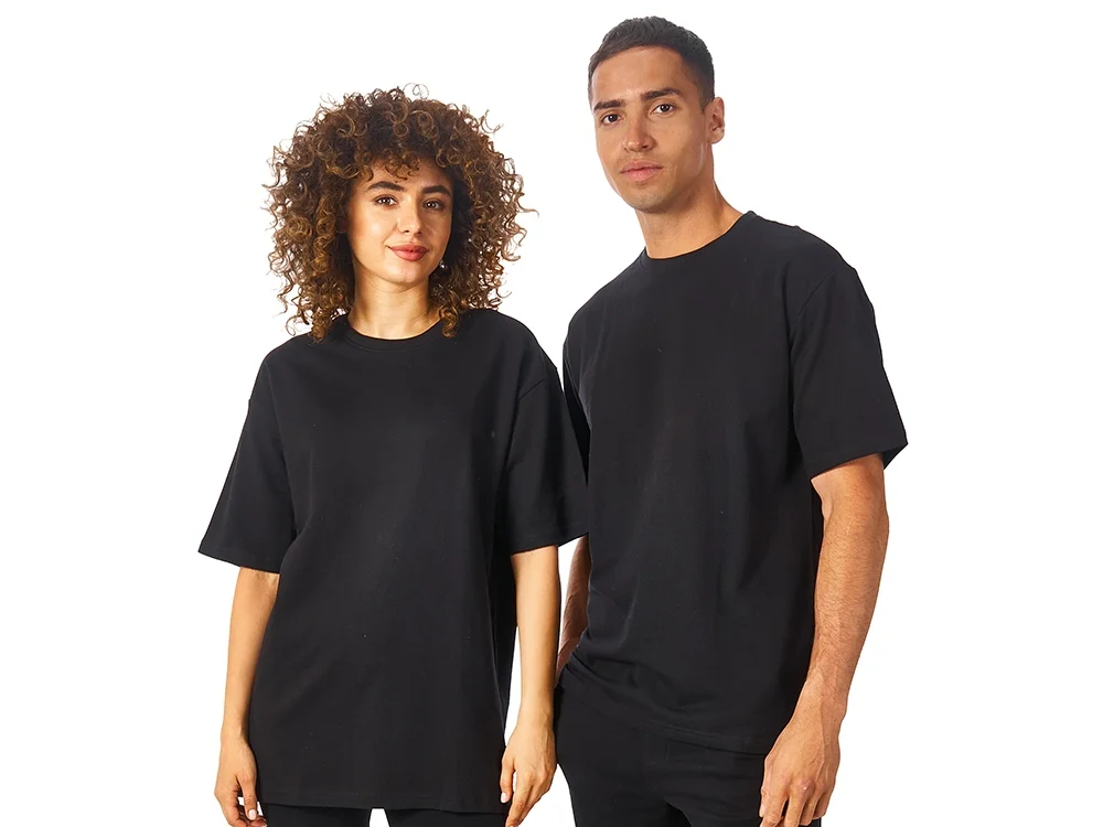 Футболка из френч терри Warsaw унисекс черный L