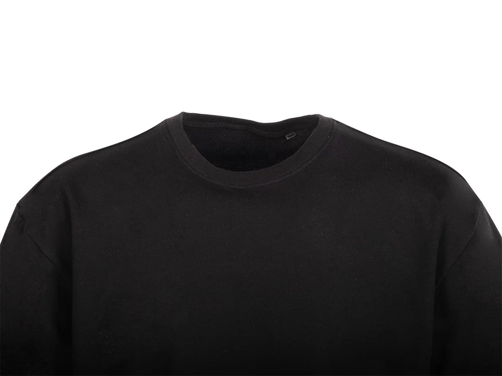 Футболка из френч терри Warsaw унисекс черный L - фото 11