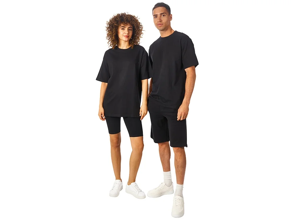 Футболка из френч терри Warsaw унисекс черный L - фото 6