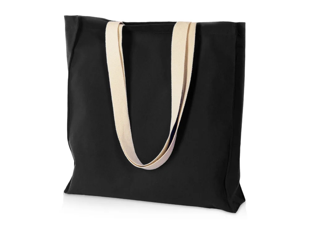 Сумка Donny из хлопка/м2 с донной складкой и парусиновыми ручками - фото 7