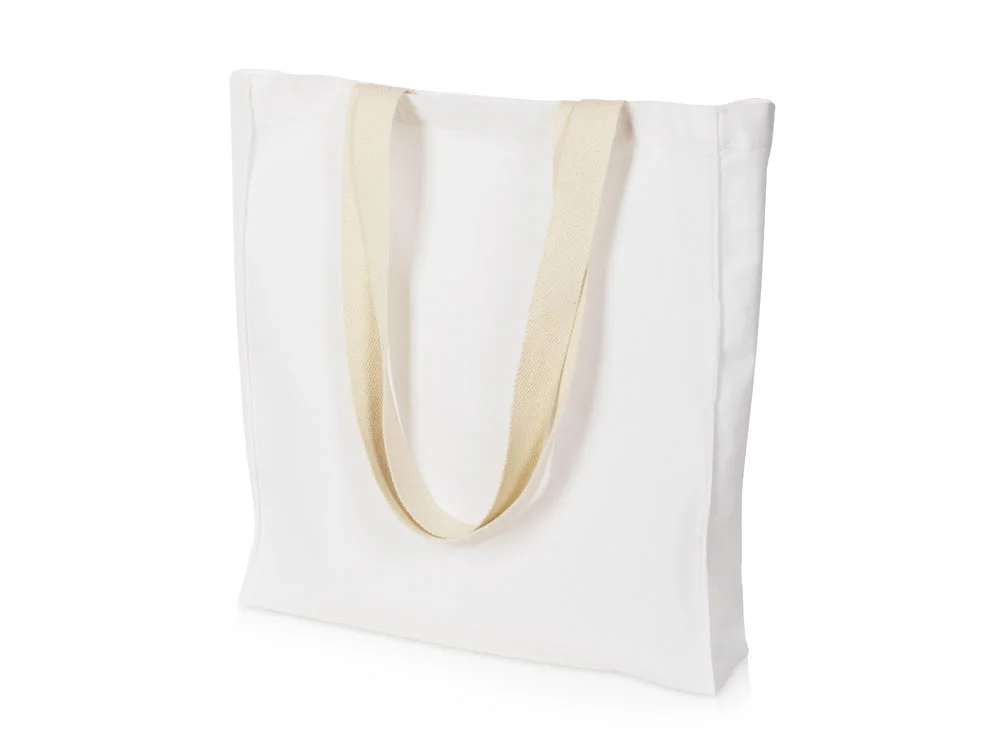 Сумка Donny из хлопка/м2 с донной складкой и парусиновыми ручками - фото 4