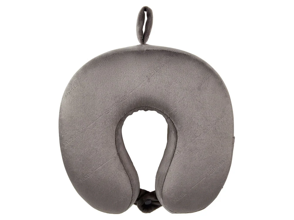 Подушка для путешествий с эффектом памяти, серый - фото 2