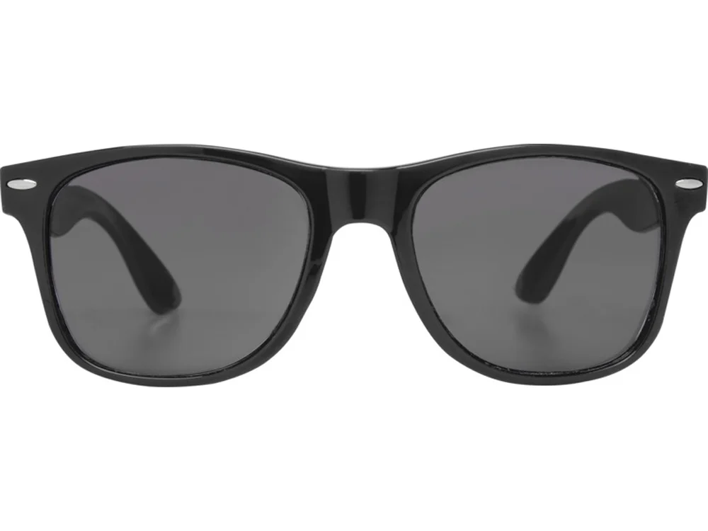 Солнцезащитные очки Sun Ray из переработанного PET-пластика черный - фото 2
