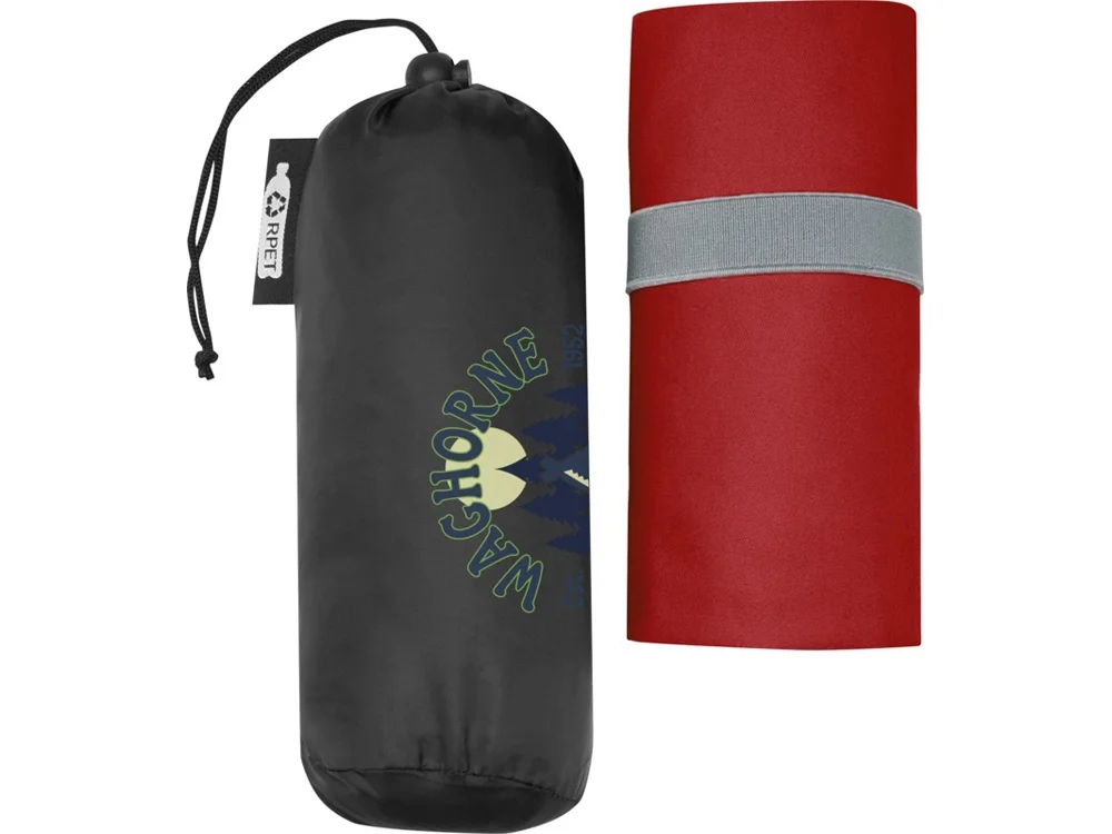 Сверхлегкое быстросохнущее полотенце Pieter из переработанного РЕТ-пластика красный - фото 6