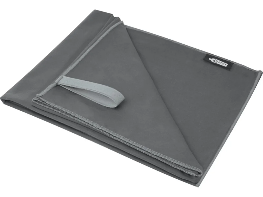 Сверхлегкое быстросохнущее полотенце Pieter из переработанного РЕТ-пластика серый - фото 4