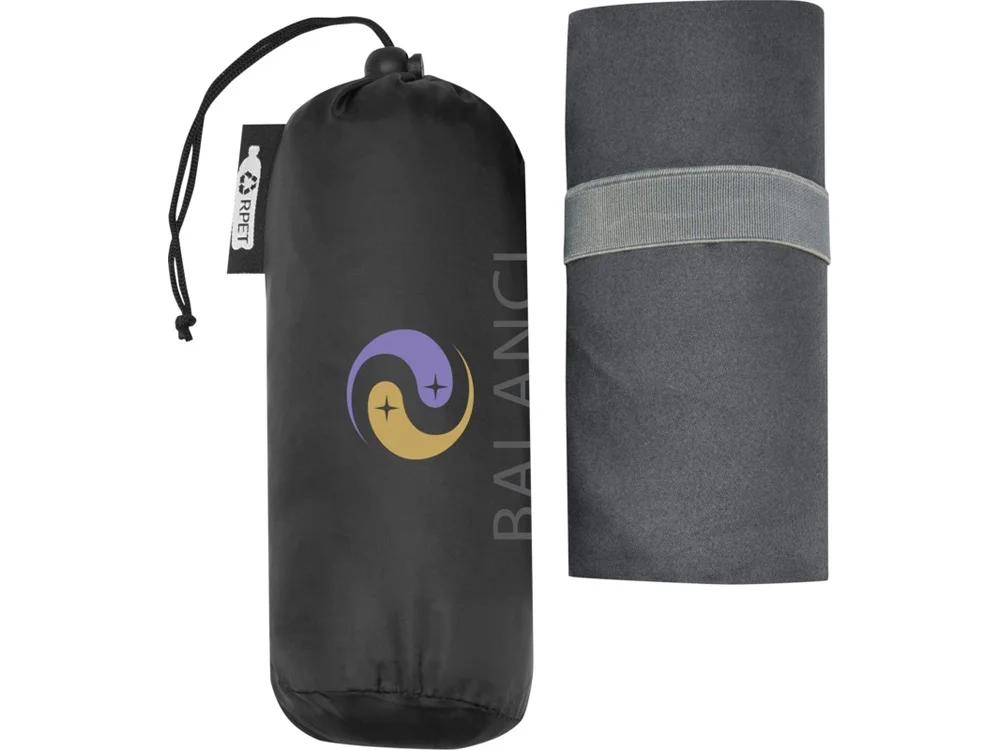 Сверхлегкое быстросохнущее полотенце Pieter из переработанного РЕТ-пластика серый - фото 6