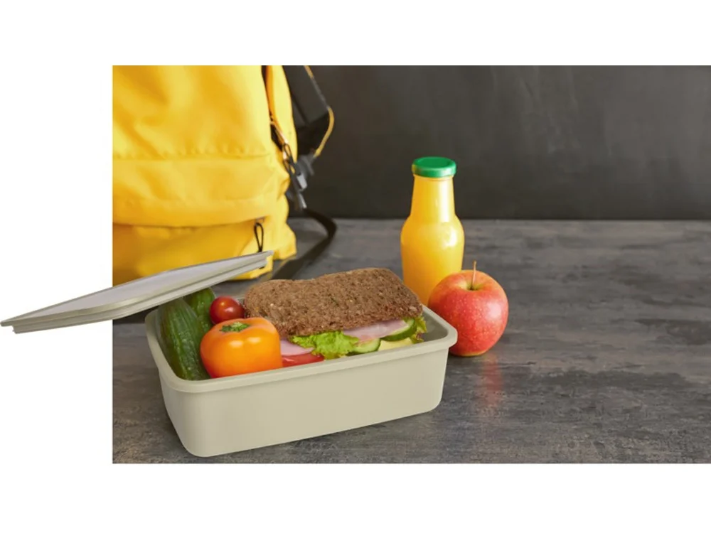 Контейнер для завтрака «Dovi» из переработанного пластика, бежевый, 800 мл - фото 4