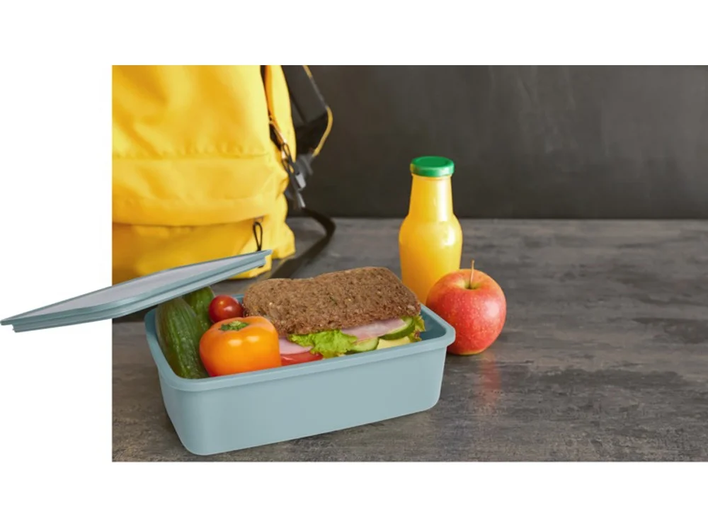 Контейнер для завтрака Dovi из переработанного пластика мятный 800 мл - фото 4