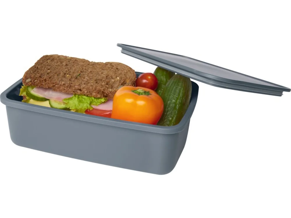 Контейнер для завтрака Dovi из переработанного пластика серый 800 мл - фото 3