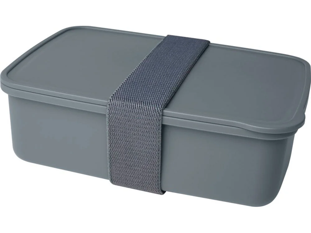 Контейнер для завтрака Dovi из переработанного пластика серый 800 мл