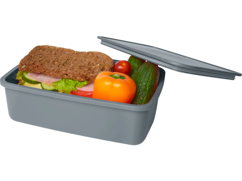 Контейнер для завтрака Dovi из переработанного пластика серый 800 мл - фото 3
