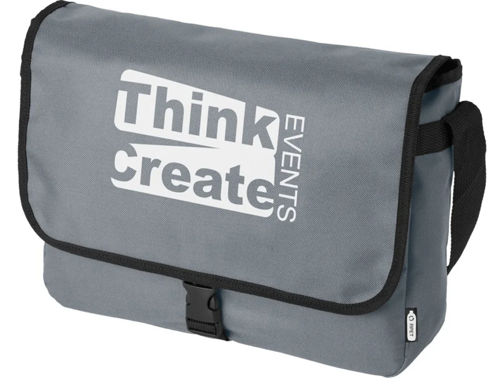 Сумка через плечо Omaha из переработанного РЕТ-пластика серый - фото 4