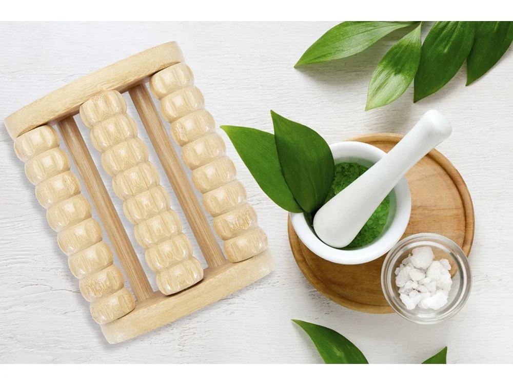 Бамбуковый массажер для стоп Venis натуральный - фото 5