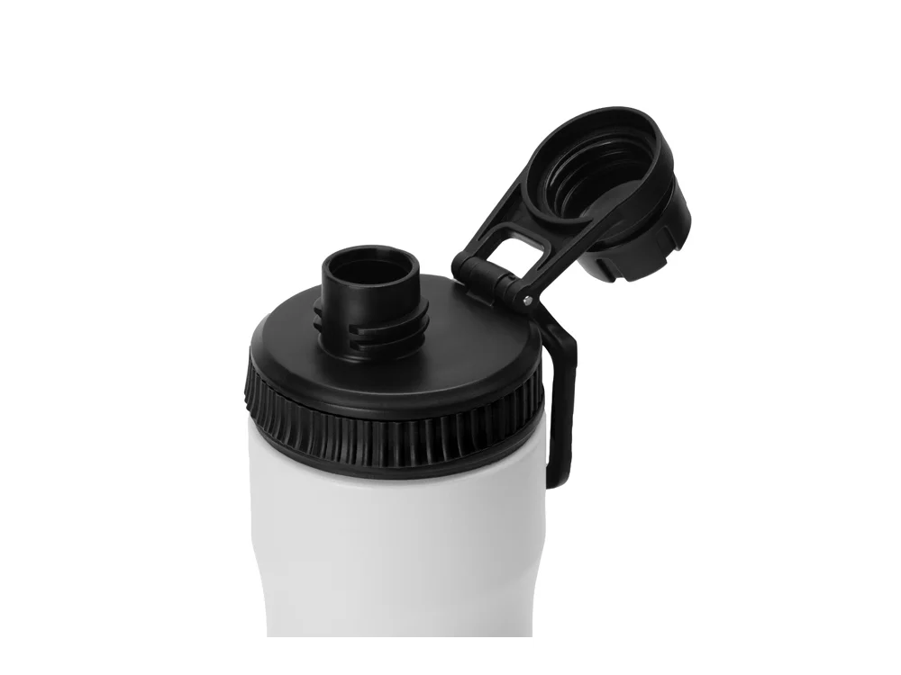Бутылка для воды из стали Supply 850 мл белый черный - фото 3