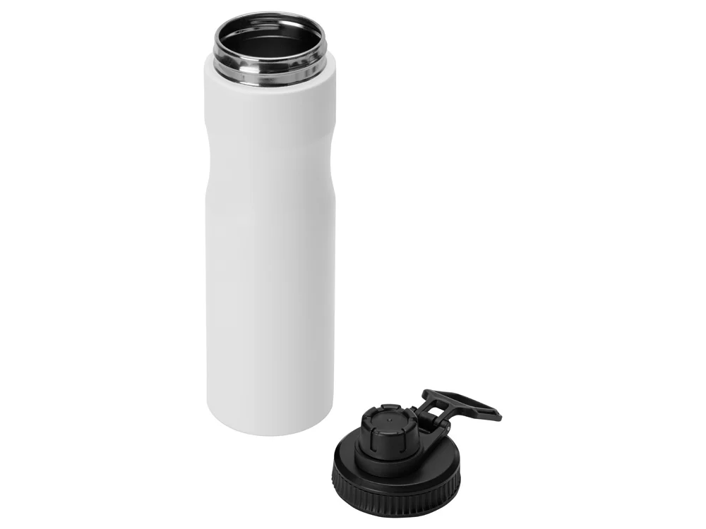 Бутылка для воды из стали Supply 850 мл белый черный - фото 4