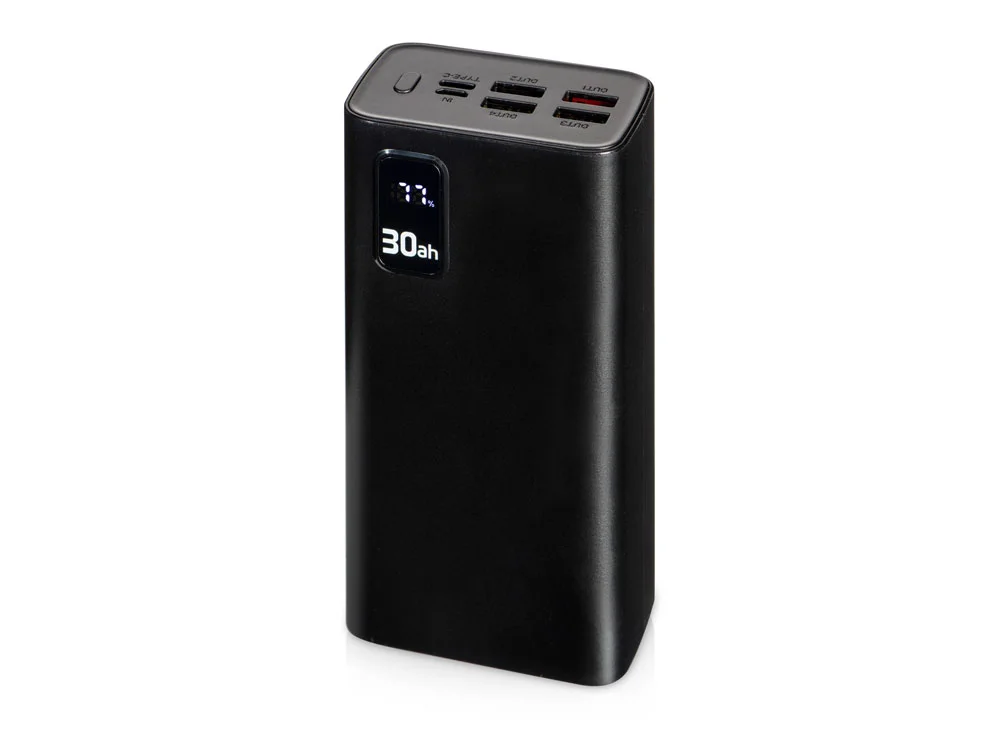 Портативный внешний аккумулятор FAST 30000 mAh черный - фото 1