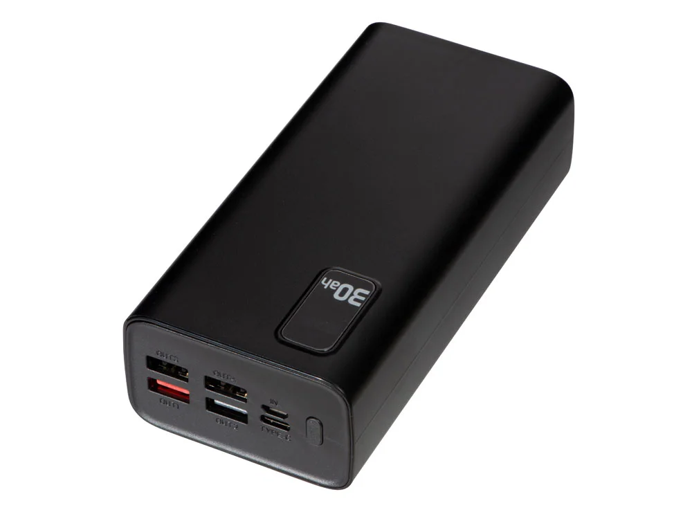 Портативный внешний аккумулятор FAST 30000 mAh черный - фото 4