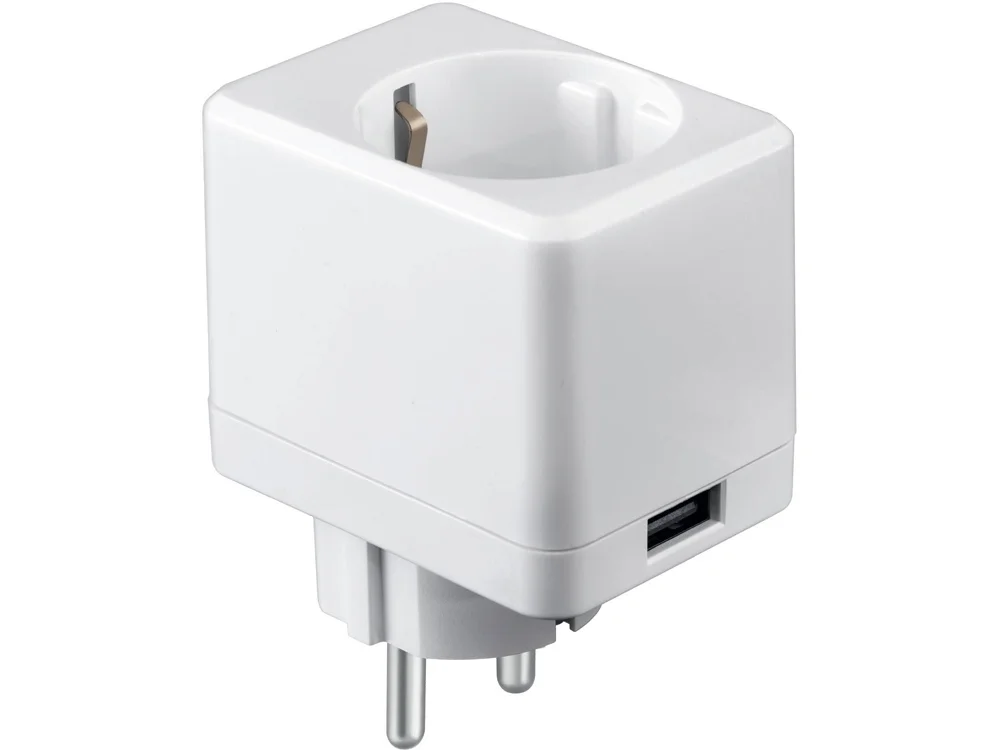 Умная розетка с USB портом «IoT P09», белый