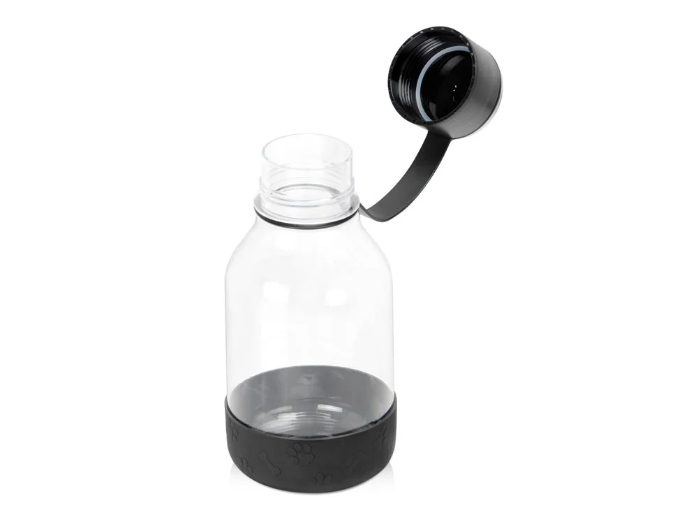 Бутылка для воды 2-в-1 Dog Bowl Bottle со съемной миской для питомцев 1500 мл черный - фото 2