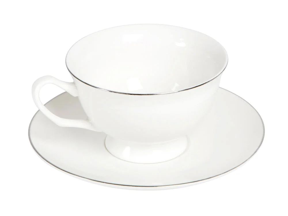 Чайная пара «Preston», белый, серебристый, 200 мл - фото 2