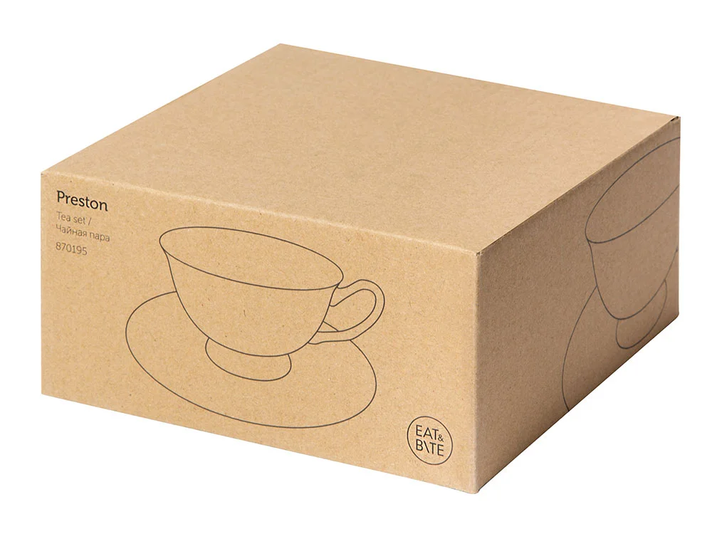 Чайная пара «Preston», белый, золотистый, 200 мл - фото 7