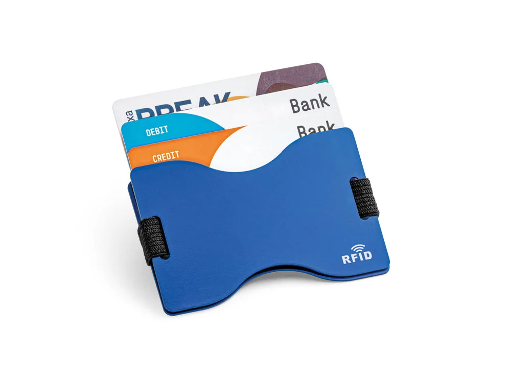 Визитница с защитой RFID MULLER синий - фото 2