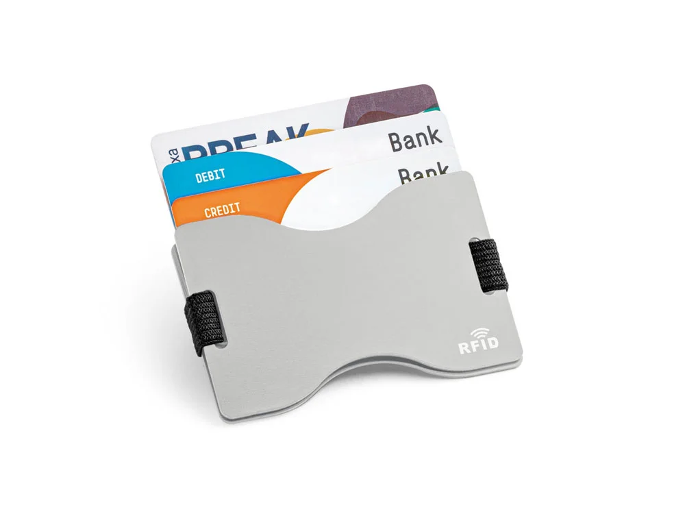 Визитница с защитой RFID «MULLER», серебристый - фото 2