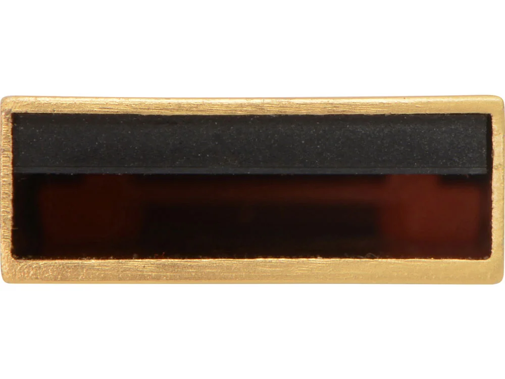 USB 2.0- флешка на 64 Гб с мини чипом компактный дизайн с круглым отверстием золотистый 64Gb - фото 5