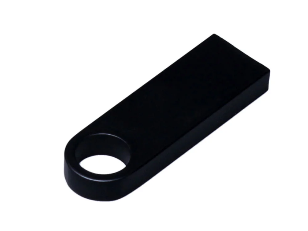 USB 2.0-флешка на 64 Гб с мини чипом и круглым отверстием черный 64Gb - фото 3