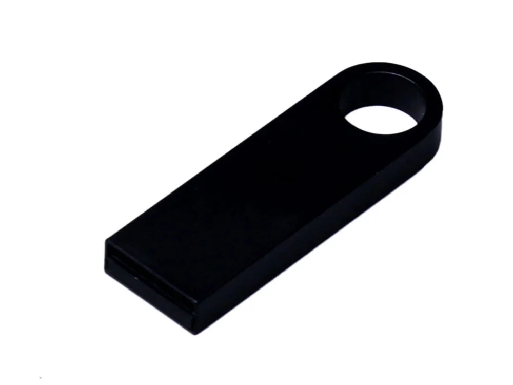 USB 2.0-флешка на 128 Гб с мини чипом и круглым отверстием черный 128Gb - фото 2