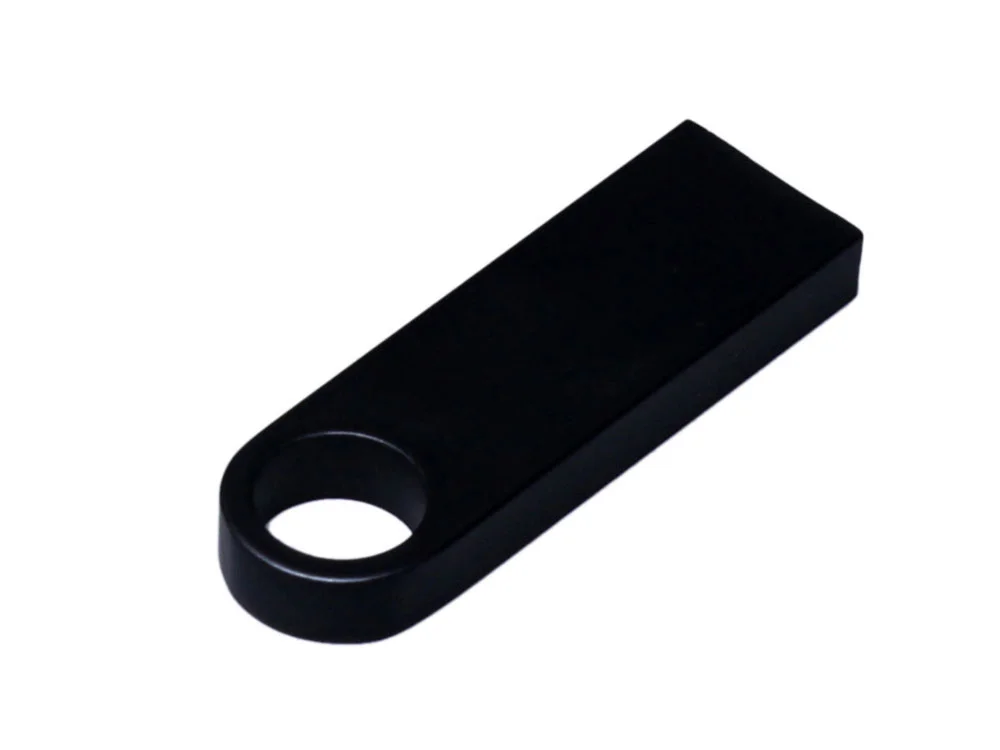 USB 2.0-флешка на 128 Гб с мини чипом и круглым отверстием черный 128Gb - фото 3