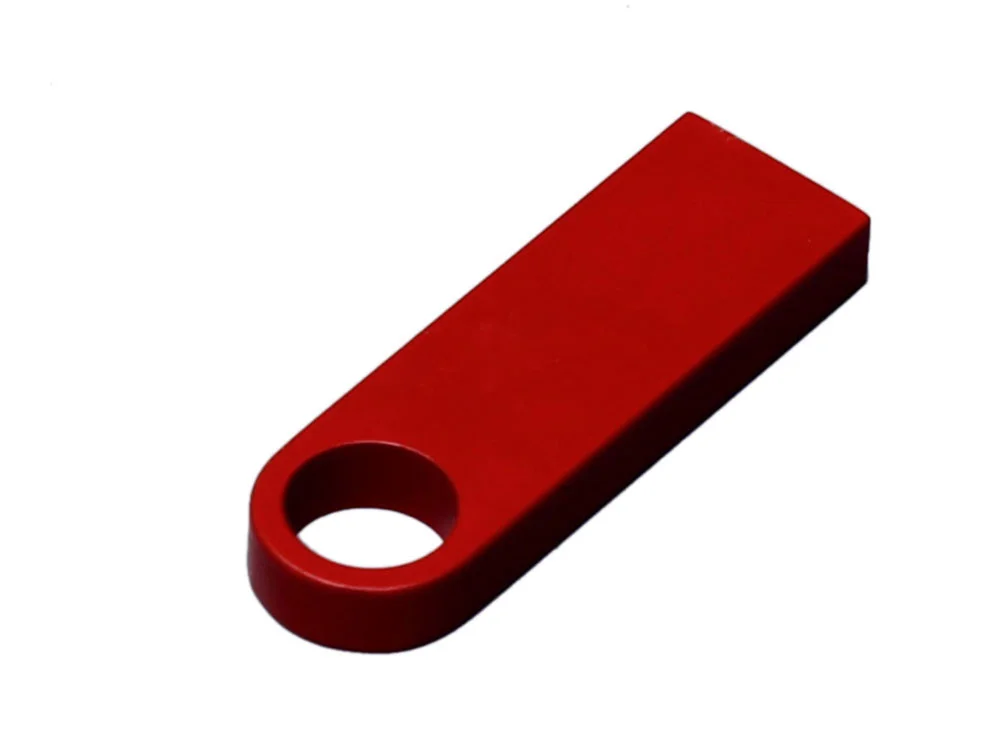 USB 2.0-флешка на 128 Гб с мини чипом и круглым отверстием красный 128Gb - фото 2