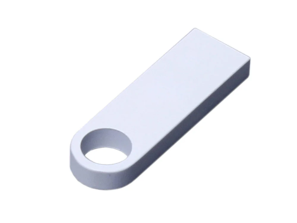 USB 3.0-флешка на 32 Гб с мини чипом и круглым отверстием белый 32Gb - фото 1