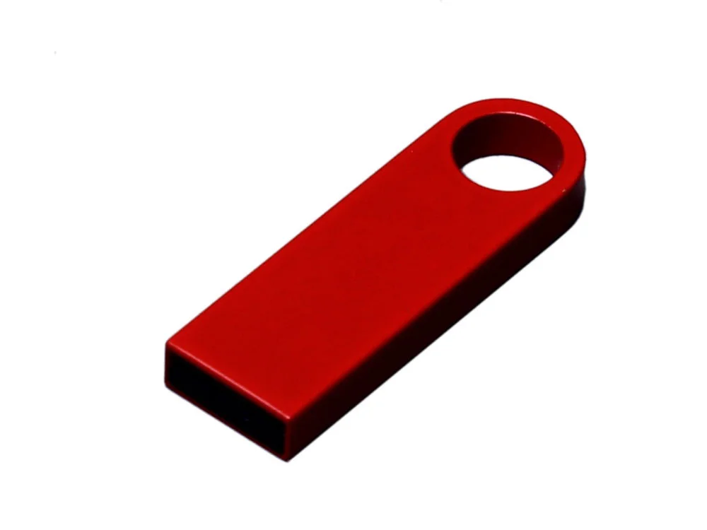 USB 3.0-флешка на 32 Гб с мини чипом и круглым отверстием красный 32Gb