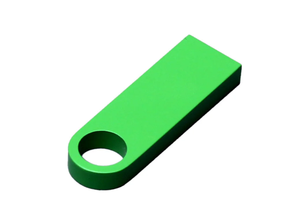 USB 3.0-флешка на 32 Гб с мини чипом и круглым отверстием зеленый 32Gb - фото 3