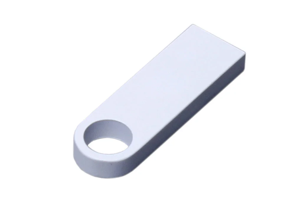 USB 3.0-флешка на 64 Гб с мини чипом и круглым отверстием белый 64Gb - фото 1