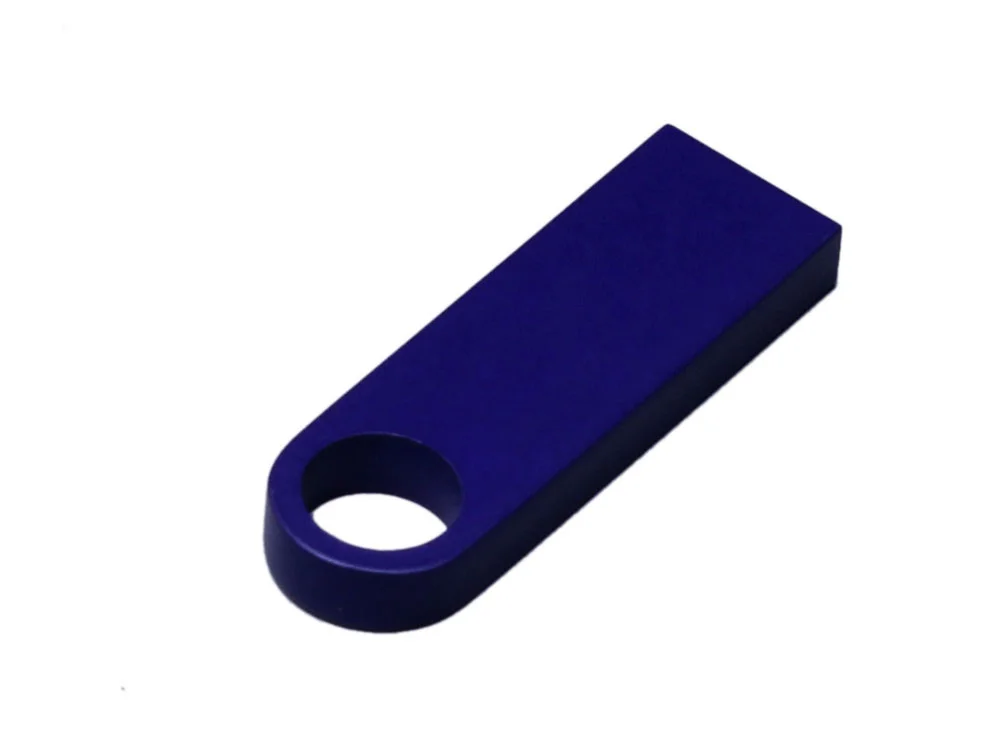 USB 3.0-флешка на 64 Гб с мини чипом и круглым отверстием синий 64Gb - фото 2
