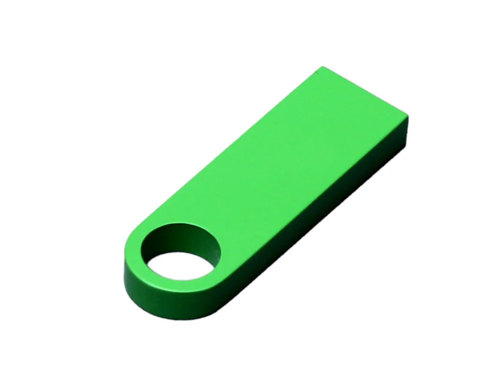 USB 3.0-флешка на 64 Гб с мини чипом и круглым отверстием зеленый 64Gb - фото 2