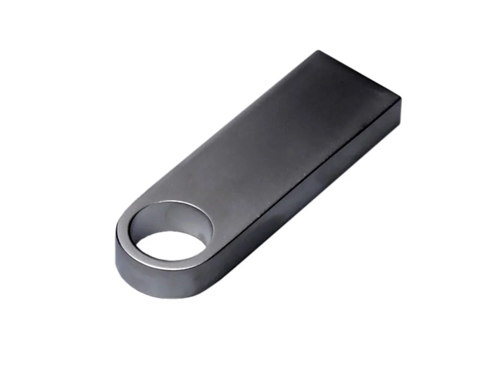 USB 3.0-флешка на 128 Гб с мини чипом и круглым отверстием серебристый 128Gb - фото 2