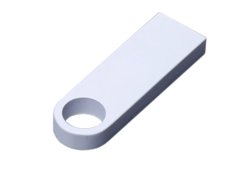 USB 3.0-флешка на 128 Гб с мини чипом и круглым отверстием белый 128Gb - фото 1