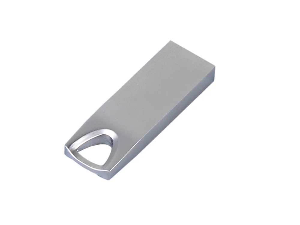 USB 2.0-флешка на 8 Гб с мини чипом и отверстием для цепочки серебристый 8Gb - фото 3