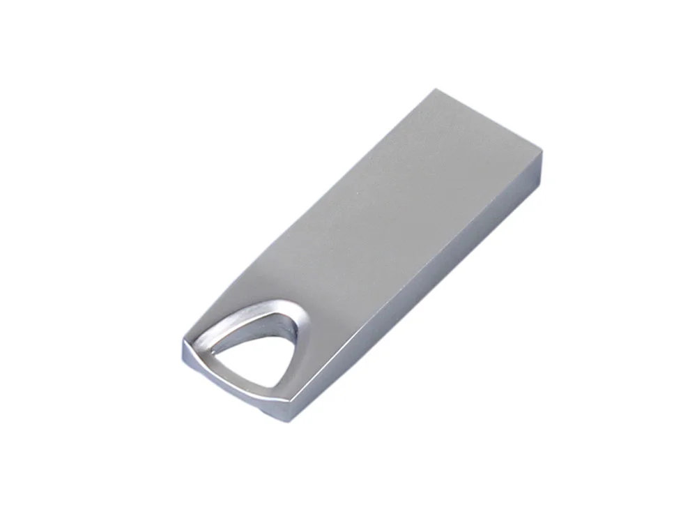 USB 2.0-флешка на 128 Гб с мини чипом и отверстием для цепочки серебристый 128Gb - фото 3