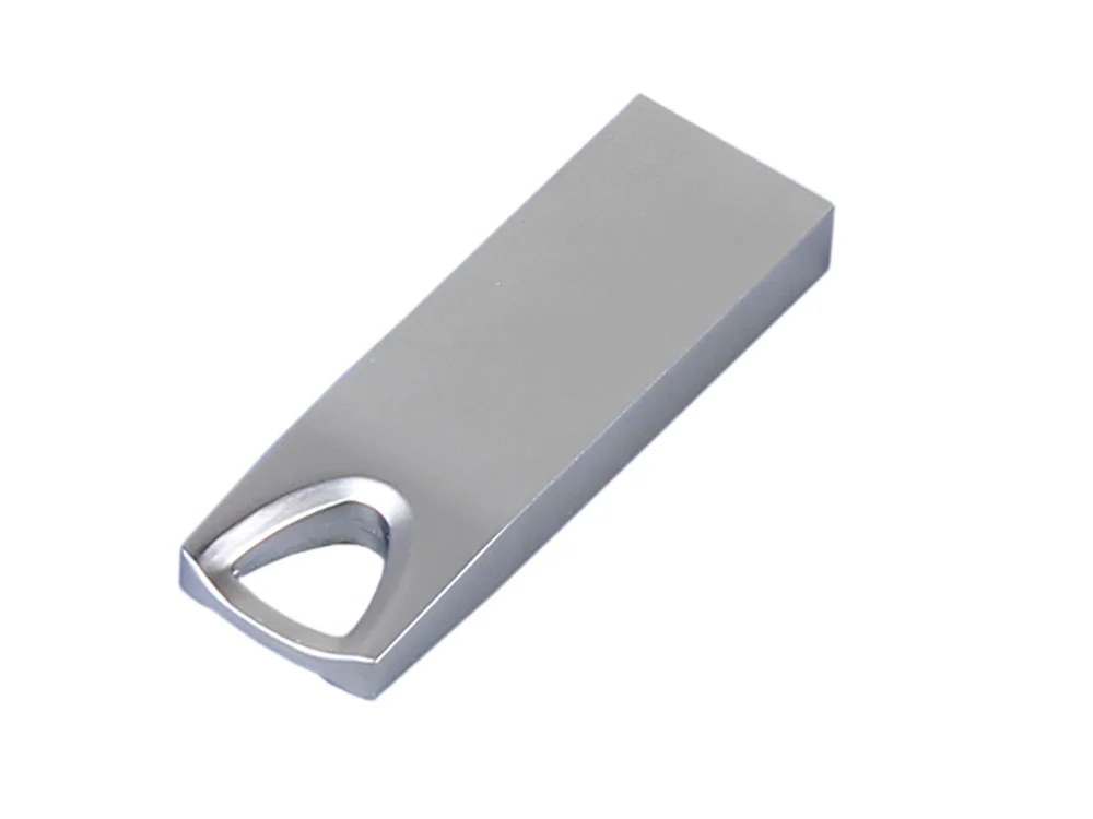 USB 3.0-флешка на 64 Гб с мини чипом и отверстием для цепочки серебристый 64Gb - фото 3